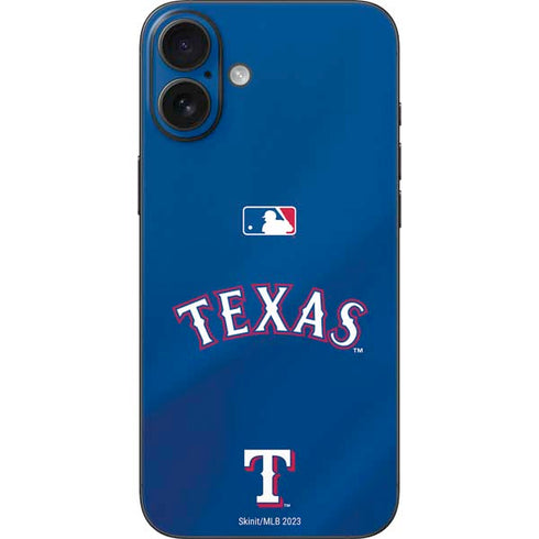 MLB Texas Rangers Alternate/Away Jersey iPhone 16 Plus Skin