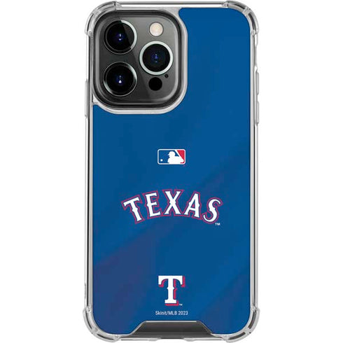 MLB Texas Rangers Alternate/Away Jersey iPhone 16 Pro Clear Case
