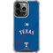 MLB Texas Rangers Alternate/Away Jersey iPhone 16 Pro Clear Case