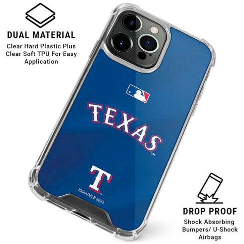 MLB Texas Rangers Alternate/Away Jersey iPhone 16 Pro Clear Case