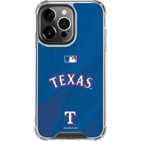 MLB Texas Rangers Alternate/Away Jersey iPhone 16 Pro Max Clear Case