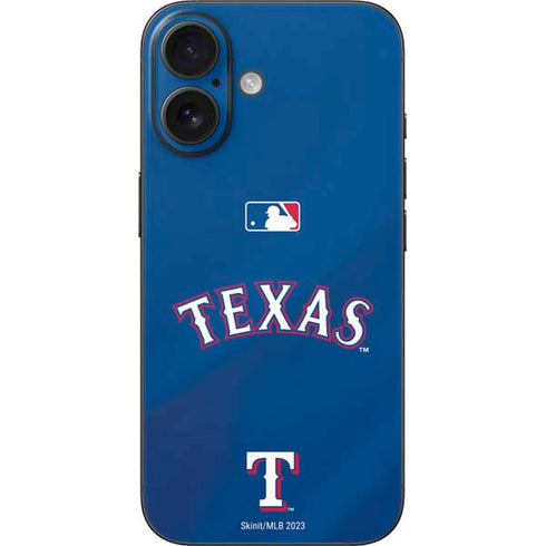 MLB Texas Rangers Alternate/Away Jersey iPhone 16 Skin