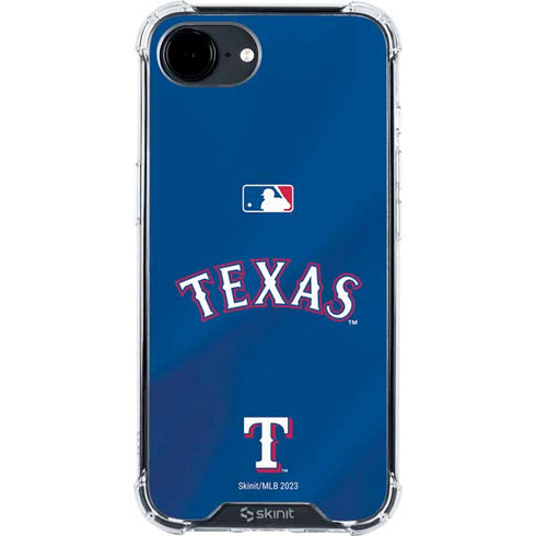 MLB Texas Rangers Alternate/Away Jersey iPhone 16e Clear Case