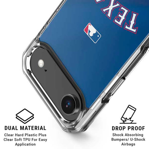 MLB Texas Rangers Alternate/Away Jersey iPhone 17 Air Clear Case