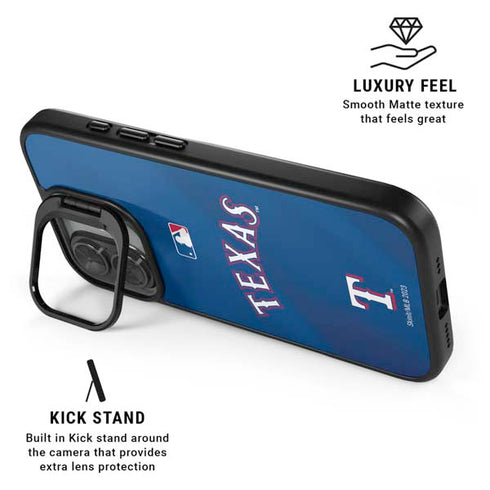 MLB Texas Rangers Alternate/Away Jersey iPhone 17 Kickstand Case