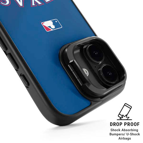 MLB Texas Rangers Alternate/Away Jersey iPhone 17 Kickstand Case