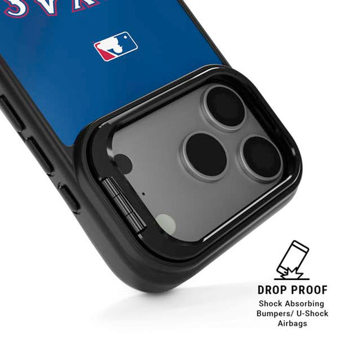 MLB Texas Rangers Alternate/Away Jersey iPhone 17 Pro Kickstand Case