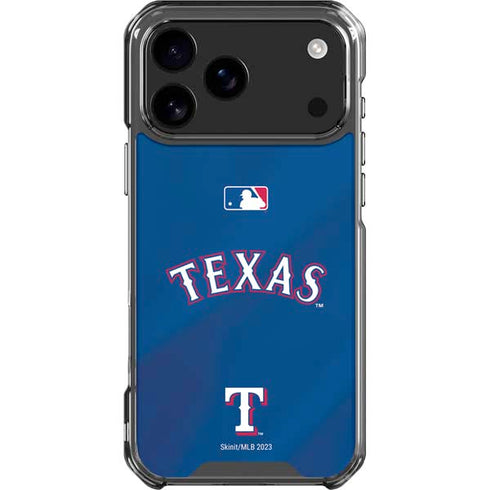 MLB Texas Rangers Alternate/Away Jersey iPhone 17 Pro Max Clear Case