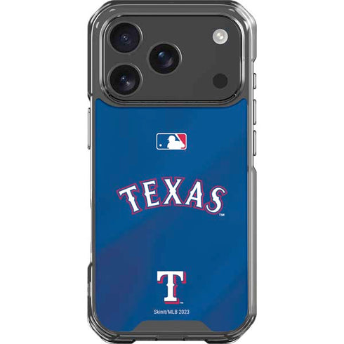 MLB Texas Rangers Alternate/Away Jersey iPhone 18 Pro Clear Case