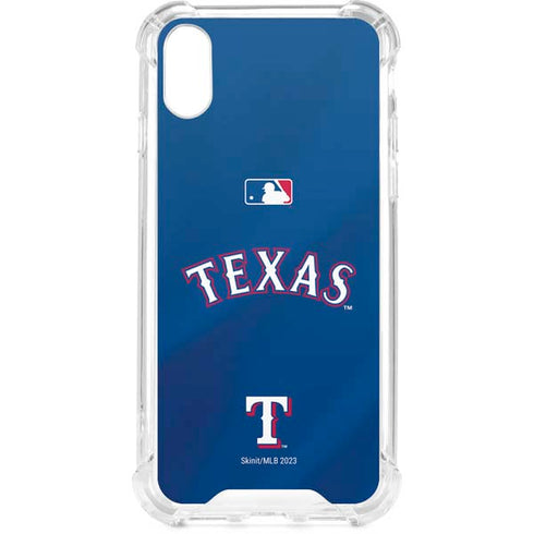 MLB Texas Rangers Alternate/Away Jersey iPhone XS Clear Case
