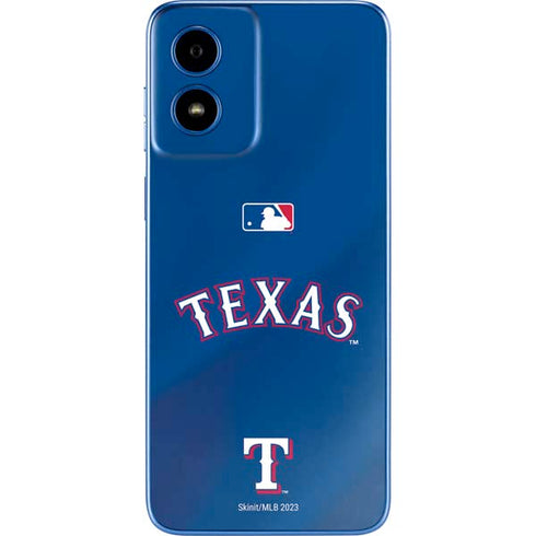 MLB Texas Rangers Alternate/Away Jersey Moto G Play 4G (2024) Skin