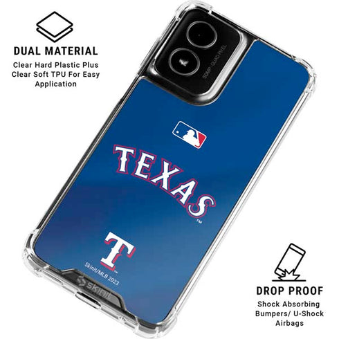 MLB Texas Rangers Alternate/Away Jersey Moto G Power 5G (2024) Clear Case