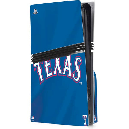MLB Texas Rangers Alternate/Away Jersey PS5 Pro Disk Console Skin