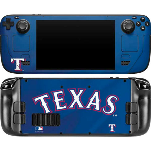 MLB Texas Rangers Alternate/Away Jersey Steam Deck Handheld Gaming Computer OLED Skin