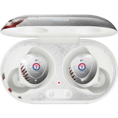 MLB Texas Rangers Game Ball Galaxy Buds Plus Skin