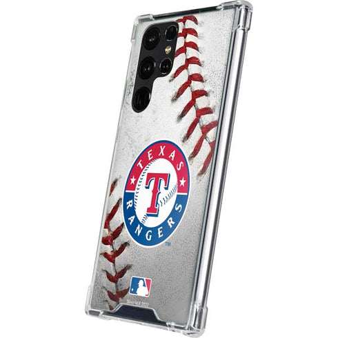 MLB Texas Rangers Game Ball Galaxy S23 Ultra Clear Case