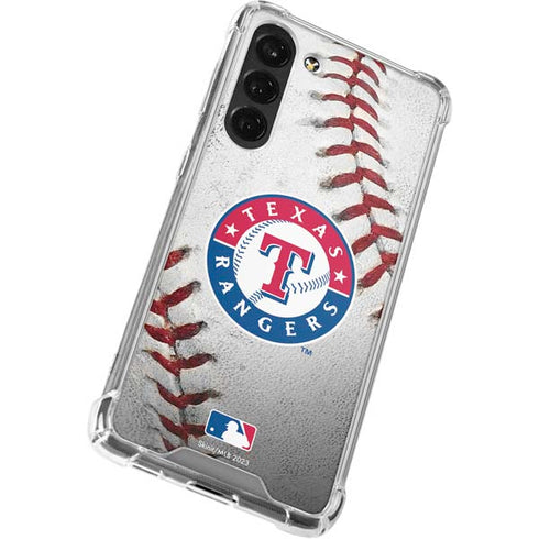MLB Texas Rangers Game Ball Galaxy S24 FE Clear Case