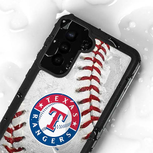 MLB Texas Rangers Game Ball Galaxy S24 Plus Waterproof Case