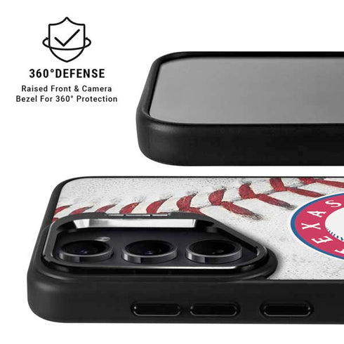 MLB Texas Rangers Game Ball Galaxy S25 Ultra Kickstand Case