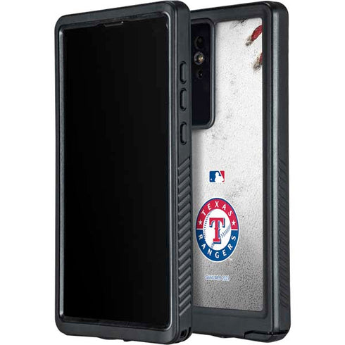 MLB Texas Rangers Game Ball Galaxy S24 Ultra Waterproof Case