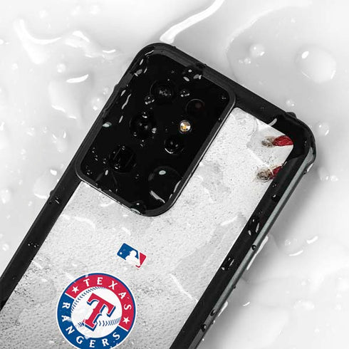 MLB Texas Rangers Game Ball Galaxy S24 Ultra Waterproof Case