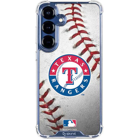 MLB Texas Rangers Game Ball Galaxy S25 Plus Clear Case