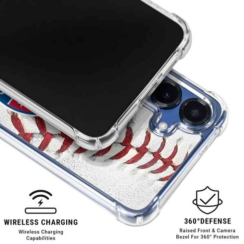 MLB Texas Rangers Game Ball Galaxy S25 Plus Clear Case