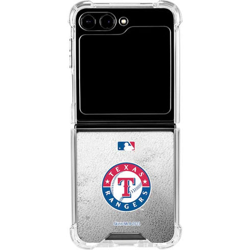 MLB Texas Rangers Game Ball Galaxy Z Flip6 Clear Case