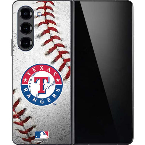 MLB Texas Rangers Game Ball Galaxy Z Fold5 5G Skin