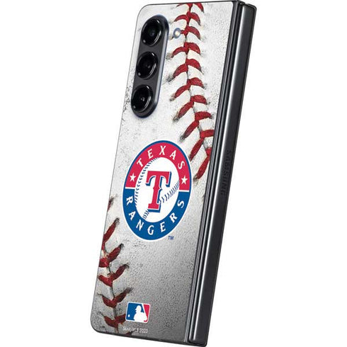 MLB Texas Rangers Game Ball Galaxy Z Fold5 5G Skin