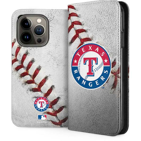 MLB Texas Rangers Game Ball iPhone 13 Pro Folio Case