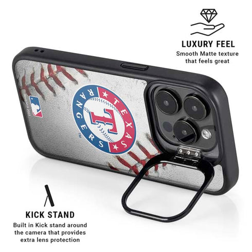 MLB Texas Rangers Game Ball iPhone 14 Pro Kickstand Case