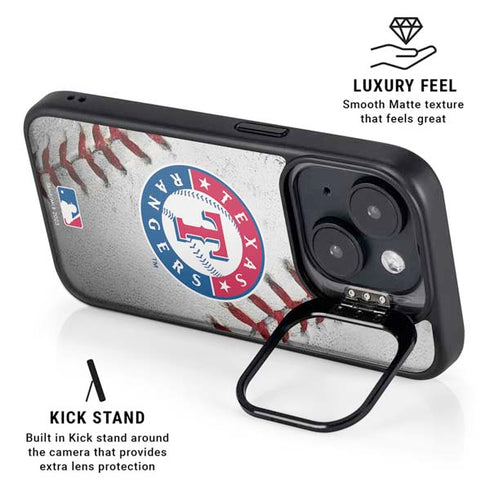 MLB Texas Rangers Game Ball iPhone 15 Plus Kickstand Case