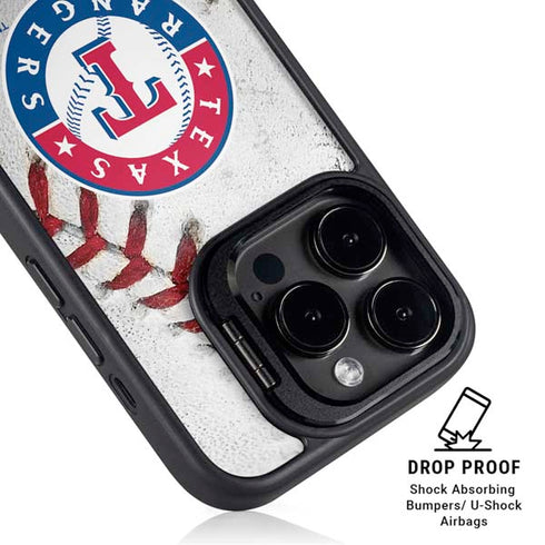 MLB Texas Rangers Game Ball iPhone 15 Pro Max Kickstand Case