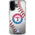 MLB Texas Rangers Game Ball iPhone 16 Plus Clear Case