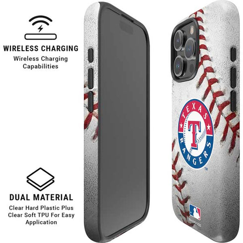 MLB Texas Rangers Game Ball iPhone 16 Pro Magsafe Impact Case