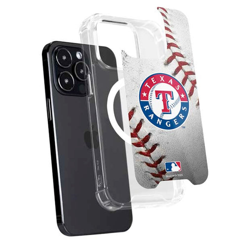 MLB Texas Rangers Game Ball iPhone 16 Pro Max MagSafe Case