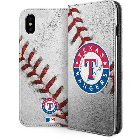MLB Texas Rangers Game Ball iPhone 8 Folio Case