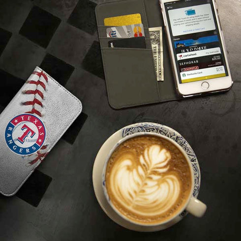 MLB Texas Rangers Game Ball iPhone SE (2nd & 3rd Gen) Folio Case