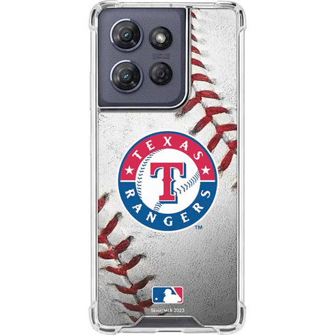 MLB Texas Rangers Game Ball Moto G Power 5G (2025) Clear Case