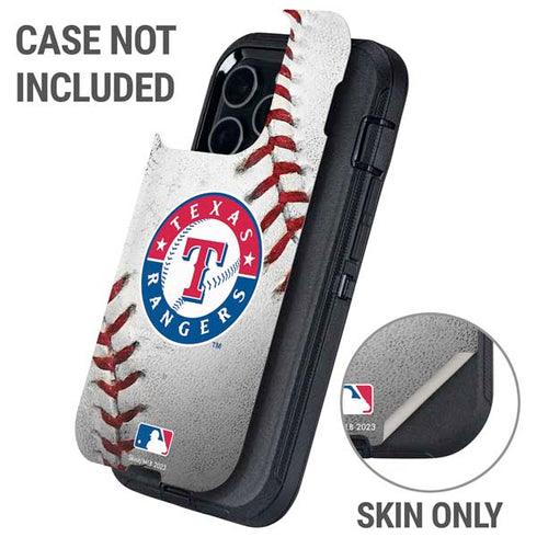 MLB Texas Rangers Game Ball Otterbox Defender iPhone Skin