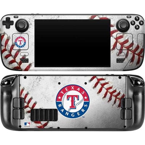 MLB Texas Rangers Game Ball Steam Deck Handheld Gaming Computer OLED Skin