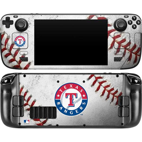 MLB Texas Rangers Game Ball Steam Deck Handheld Gaming Computer Skin