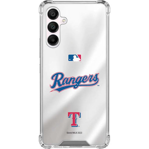 MLB Texas Rangers Home Jersey Galaxy A16 5G Clear Case