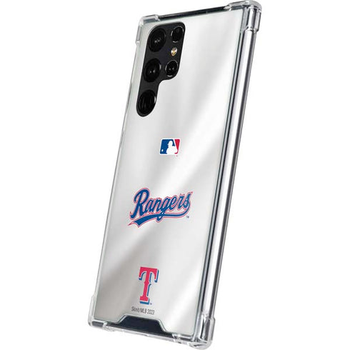 MLB Texas Rangers Home Jersey Galaxy S23 Ultra Clear Case