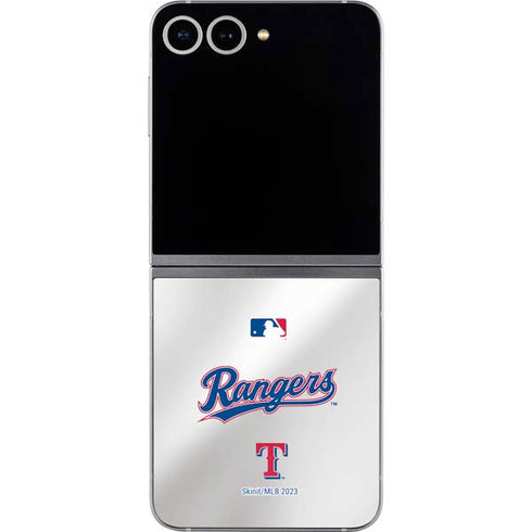 MLB Texas Rangers Home Jersey Galaxy Z Flip6 Skin