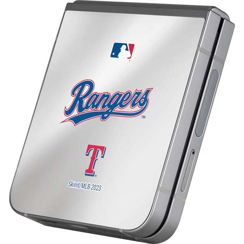 MLB Texas Rangers Home Jersey Galaxy Z Flip6 Skin