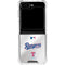 MLB Texas Rangers Home Jersey Galaxy Z Flip6 Clear Case