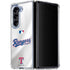MLB Texas Rangers Home Jersey Galaxy Z Fold5 5G Clear Case