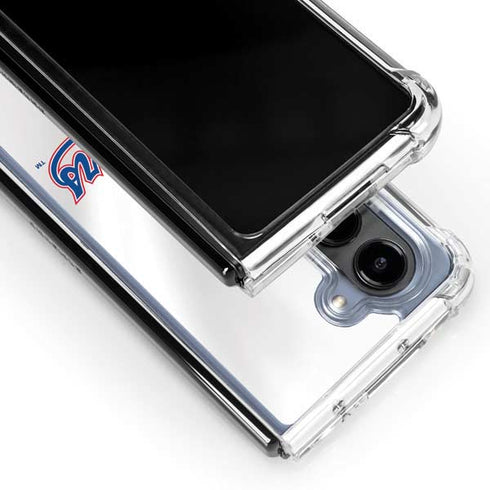 MLB Texas Rangers Home Jersey Galaxy Z Fold5 5G Clear Case